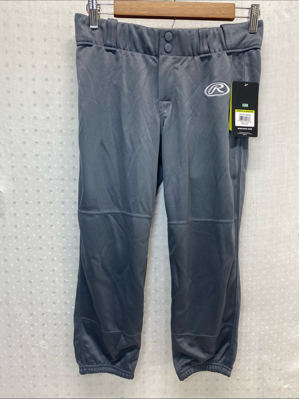Rawlings Softball Pants Women's Medium Low Rise Gray
